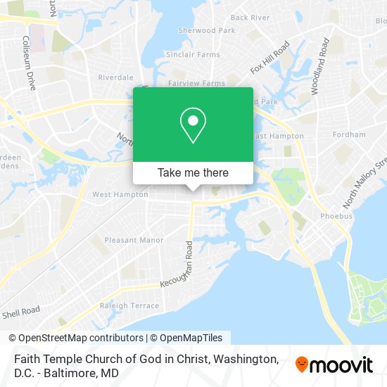 Faith Temple Church of God in Christ map