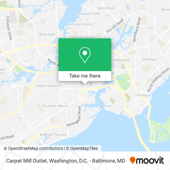 Mapa de Carpet Mill Outlet
