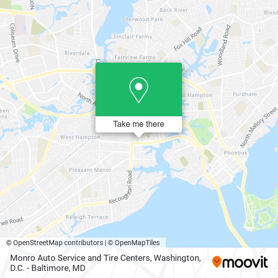Monro Auto Service and Tire Centers map