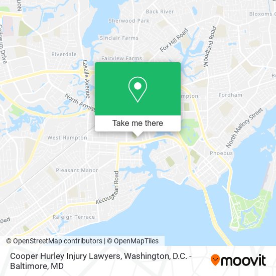 Cooper Hurley Injury Lawyers map