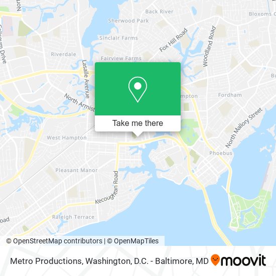 Mapa de Metro Productions