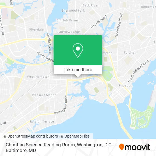 Christian Science Reading Room map