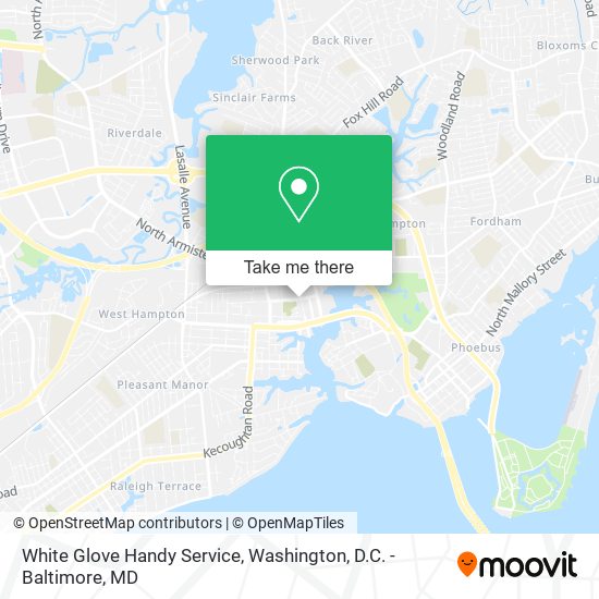 White Glove Handy Service map