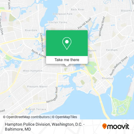 Hampton Police Division map