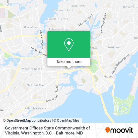 Mapa de Government Offices State Commonwealth of Virginia