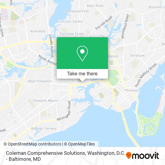 Mapa de Coleman Comprehensive Solutions