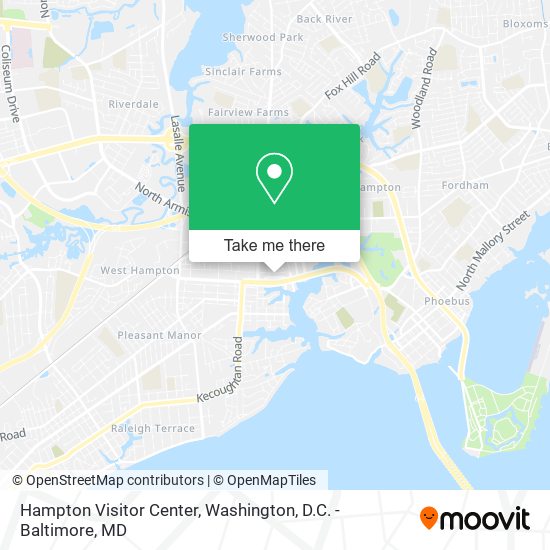 Hampton Visitor Center map