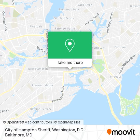 City of Hampton Sheriff map
