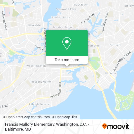 Francis Mallory Elementary map