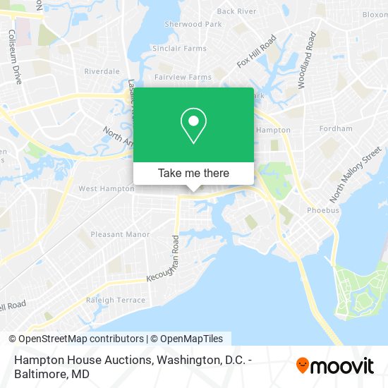 Mapa de Hampton House Auctions