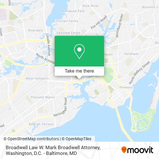 Broadwell Law W. Mark Broadwell Attorney map