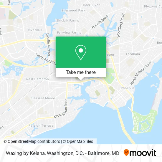 Waxing by Keisha map