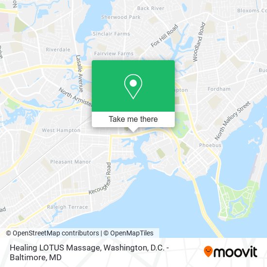 Mapa de Healing LOTUS Massage