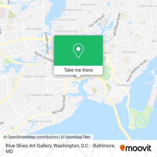 Mapa de Blue Skies Art Gallery