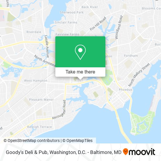 Goody's Deli & Pub map