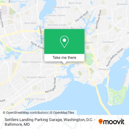 Settlers Landing Parking Garage map