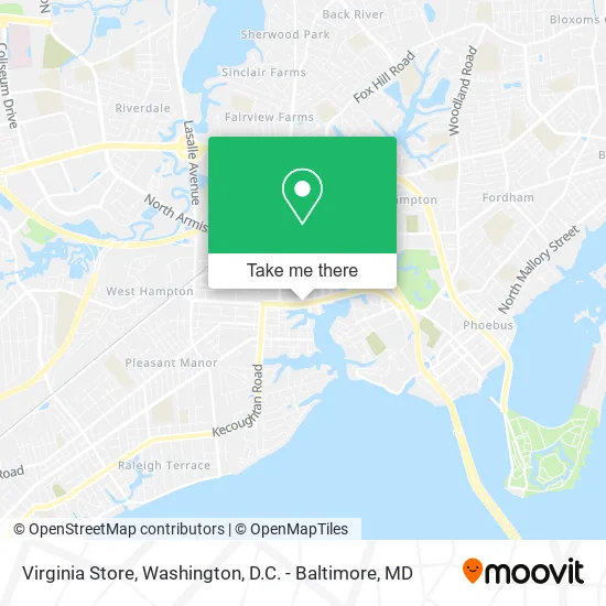 Virginia Store map