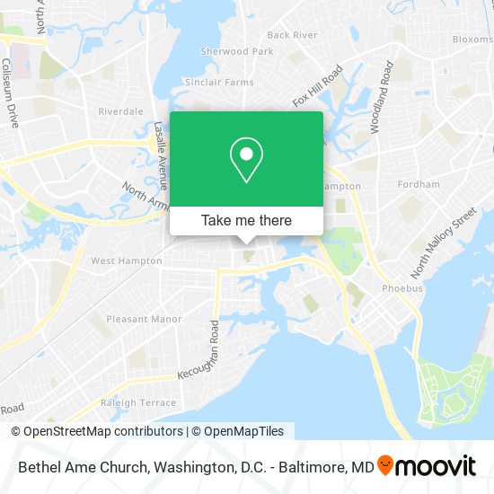 Mapa de Bethel Ame Church