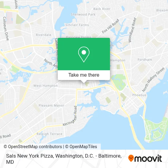 Sals New York Pizza map