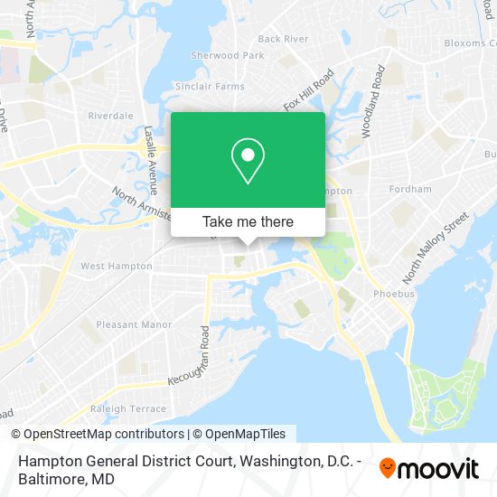 Hampton General District Court map