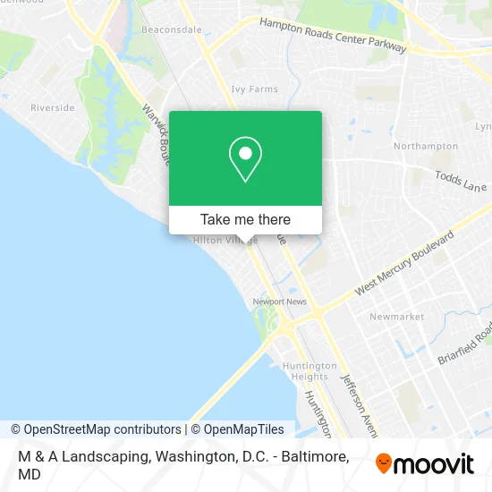 M & A Landscaping map