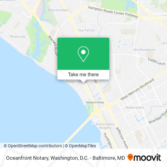 Oceanfront Notary map