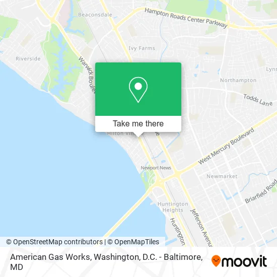 American Gas Works map