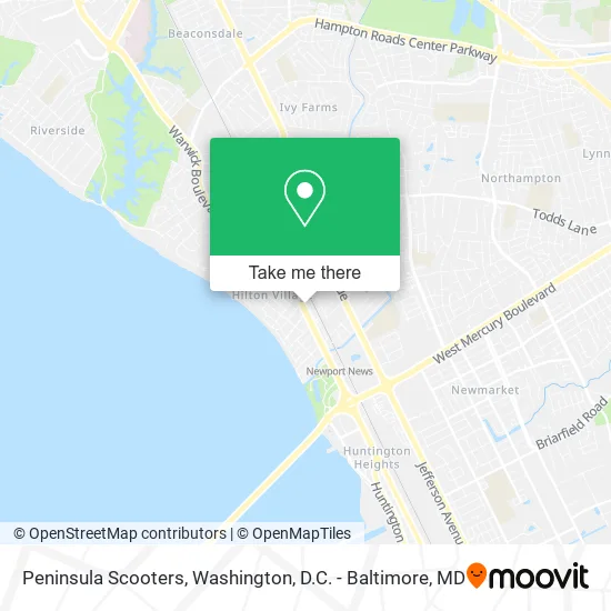 Peninsula Scooters map