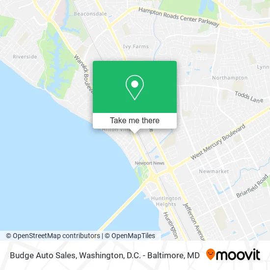 Budge Auto Sales map