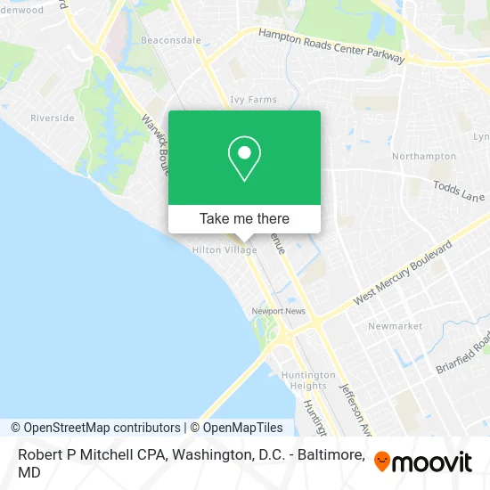Robert P Mitchell CPA map