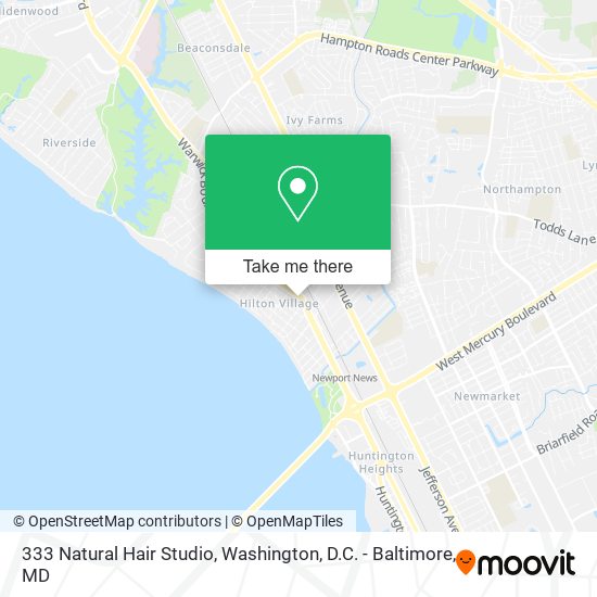 Mapa de 333 Natural Hair Studio