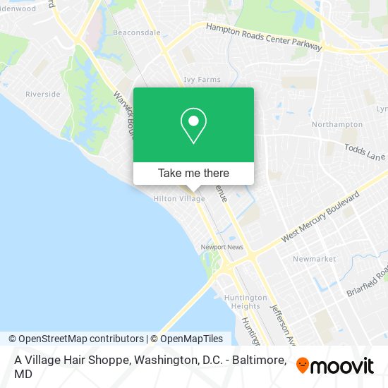 A Village Hair Shoppe map