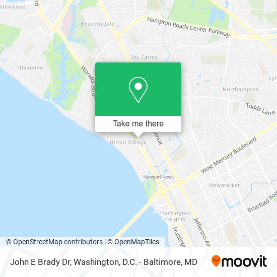 John E Brady Dr map