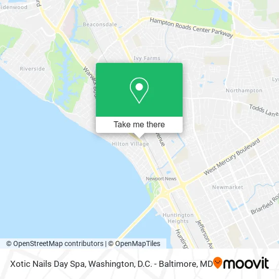 Xotic Nails Day Spa map