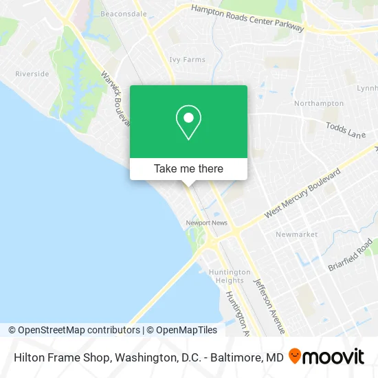 Hilton Frame Shop map