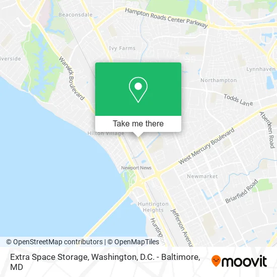 Extra Space Storage map