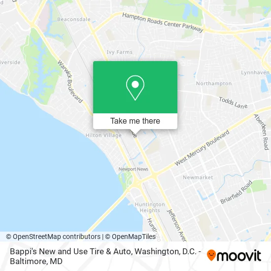 Bappi's New and Use Tire & Auto map