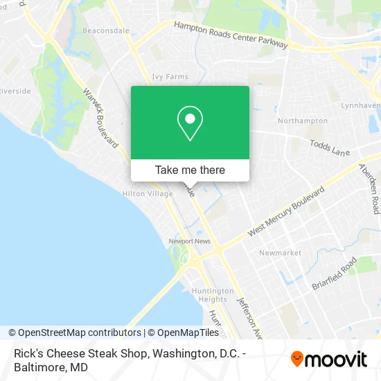 Rick's Cheese Steak Shop map