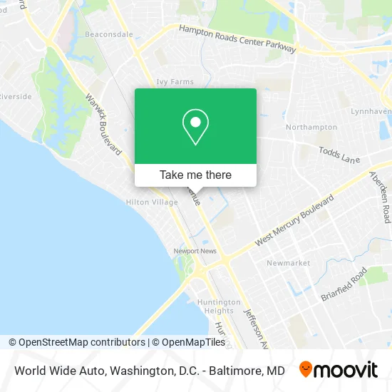 World Wide Auto map
