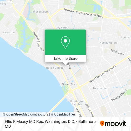 Ellis F Maxey MD Res map