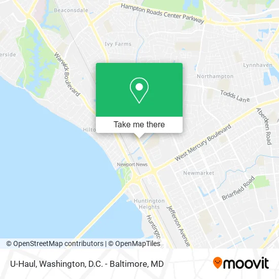 U-Haul map