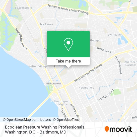 Ecoclean Pressure Washing Professionals map