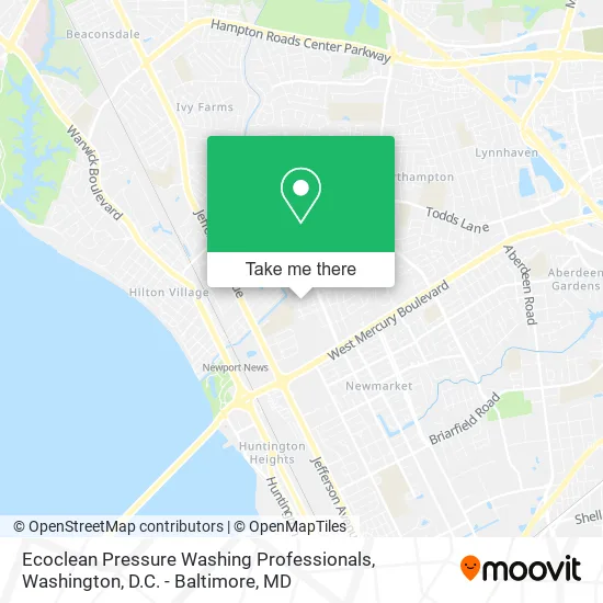 Ecoclean Pressure Washing Professionals map
