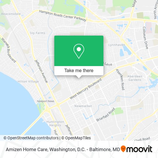 Mapa de Amizen Home Care