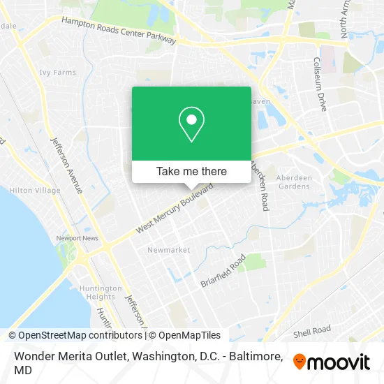 Wonder Merita Outlet map