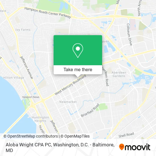 Aloba Wright CPA PC map