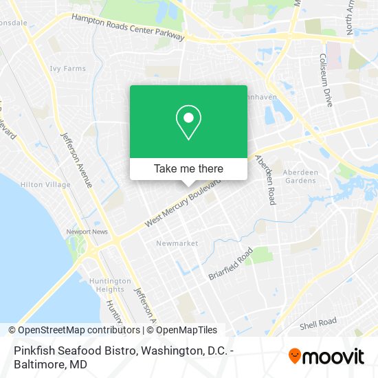 Pinkfish Seafood Bistro map