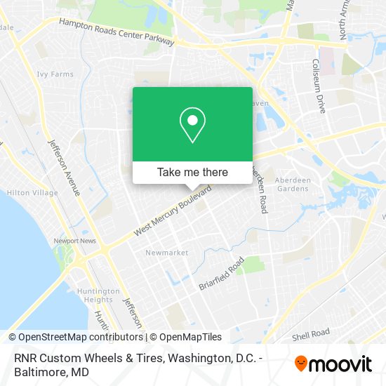 RNR Custom Wheels & Tires map