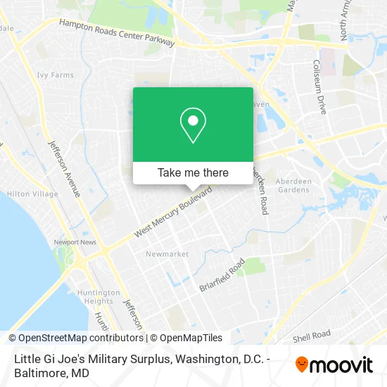 Little Gi Joe's Military Surplus map