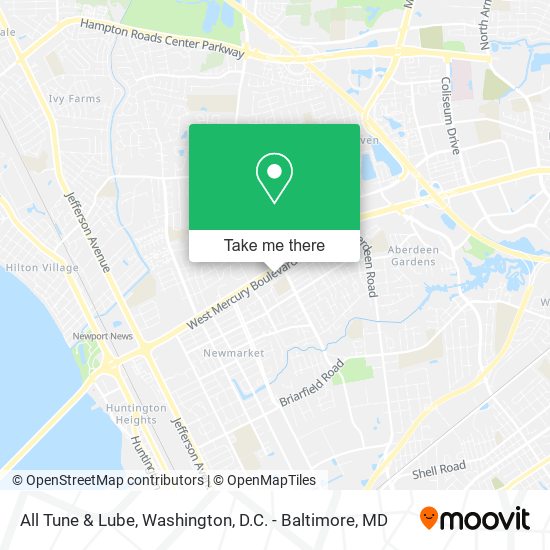 All Tune & Lube map